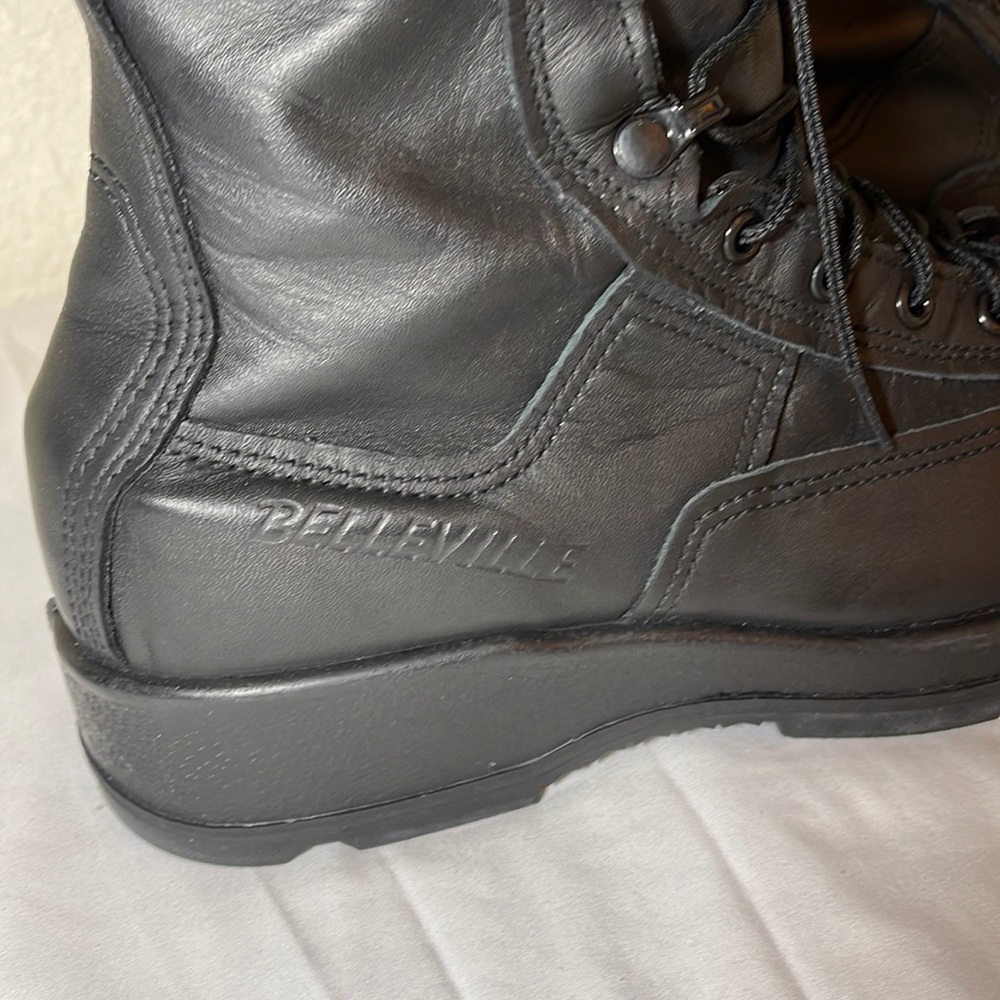 NWOT BELLEVILLE 800ST MILITARY STEEL TOE SIZE8 BLACK NAVY CERT#15B27-002409-224 - Picture 6 of 12